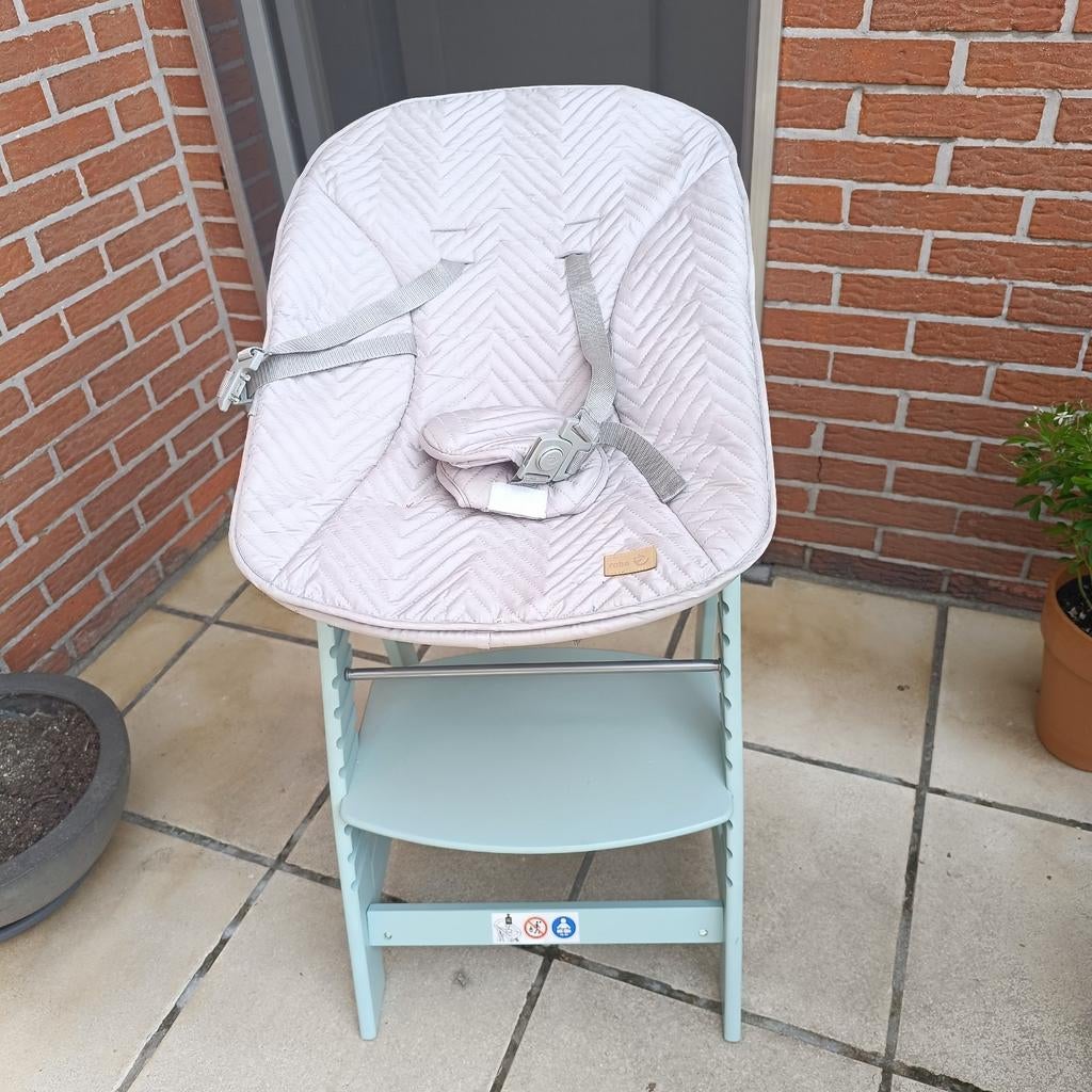 Roba kinderstoel / meegroeistoel mintgroen met baby-inzet, Kinderen en Baby's, Kinderstoelen, Ophalen, Meegroeistoel