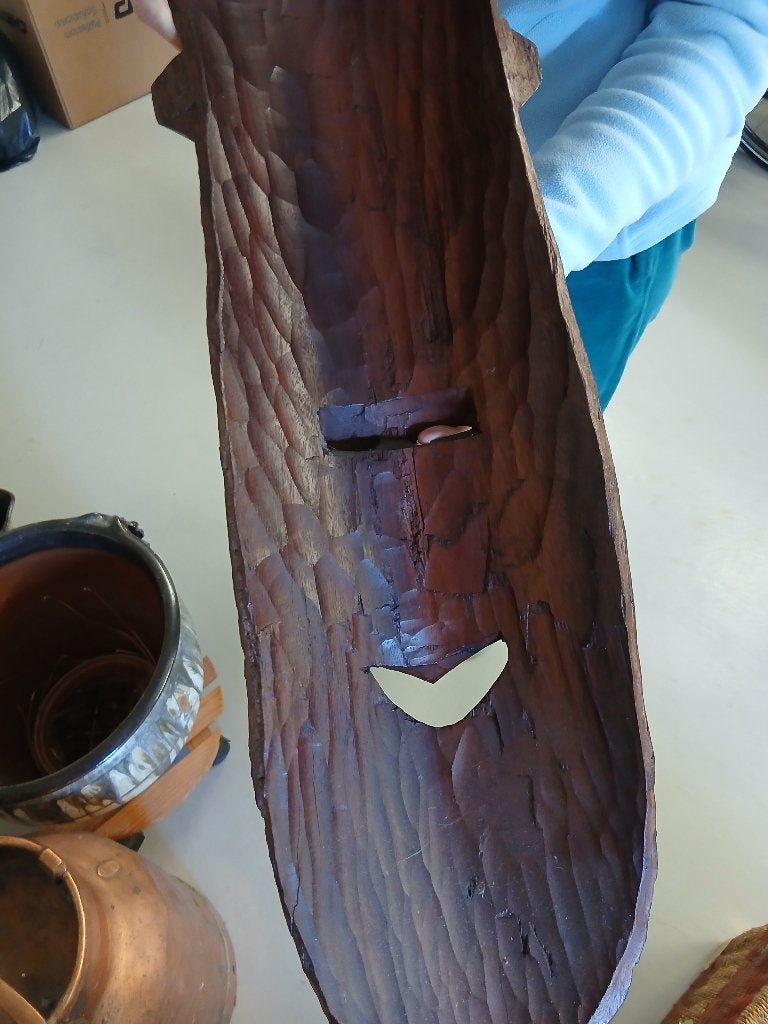 Afrikaanse kunstmasker, Huis en Inrichting, Ophalen, Hout, Decoratieobject, Zo goed als nieuw