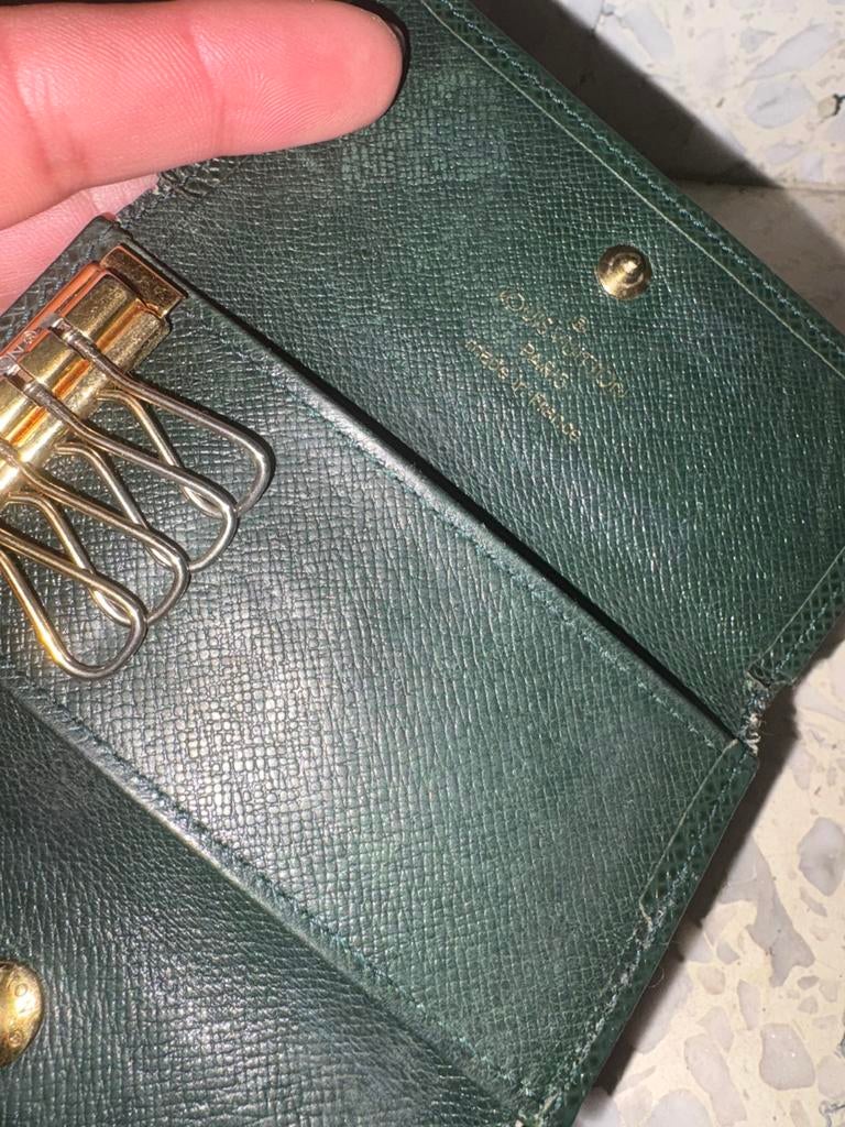 LOUIS VUITTON key holder epi groen, Ophalen of Verzenden, Zo goed als nieuw, Groen