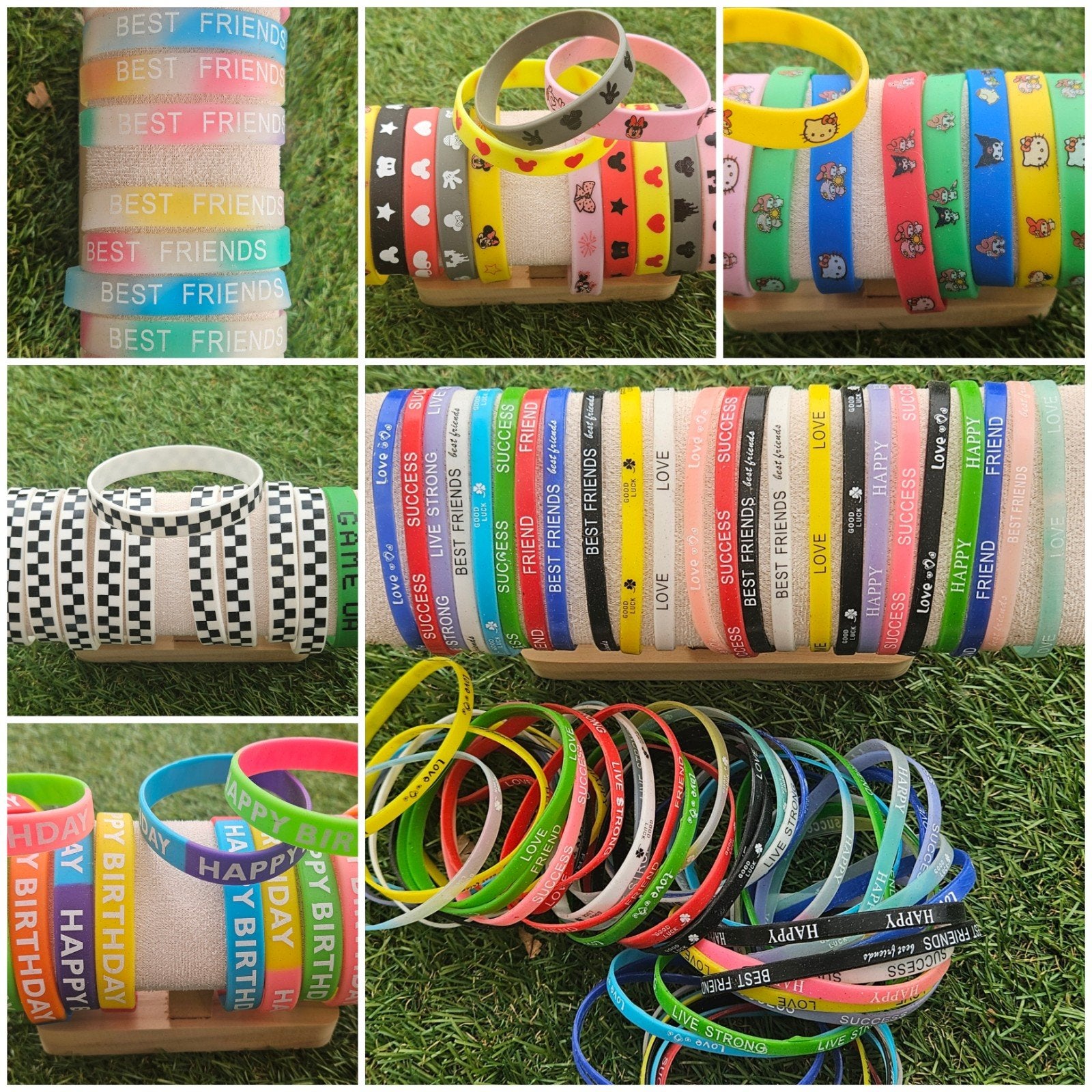 voir photos lot de 375 bracelets en silicone neuf , brocante, Enlèvement ou Envoi