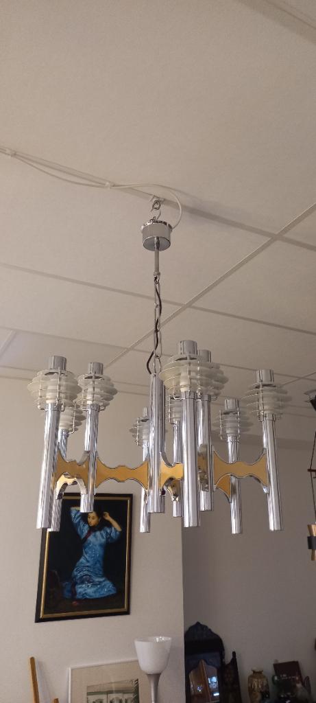KROONLUCHTER UIT HET RUIMTETIJDPERK, Antiek en Kunst, Antiek | Verlichting, Ophalen