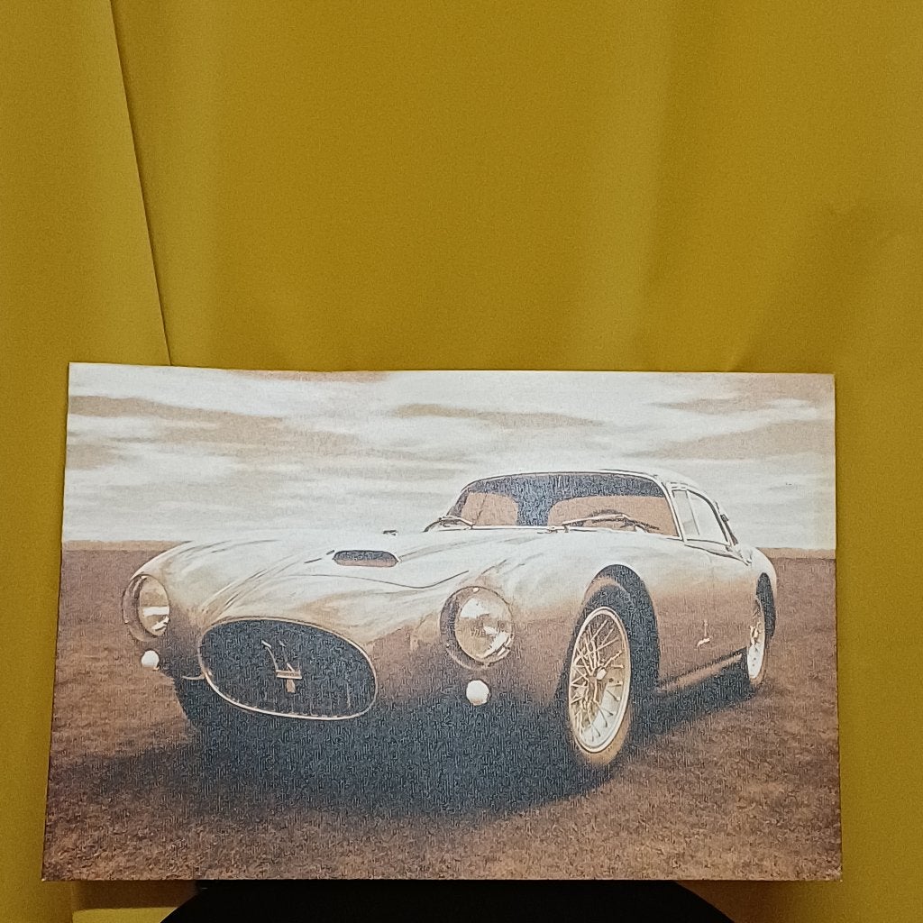 voiture en toile « Masserati », Maison & Meubles, Accessoires pour la Maison | Peintures, Dessins & Photos, Enlèvement, Utilisé