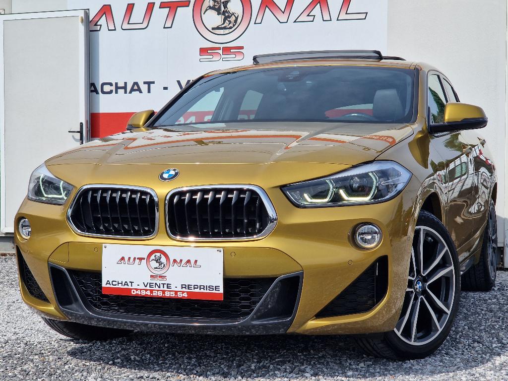 BMW X2 2.0iAS sDrive20 PACK M SPORT*XENON*GPS*CUIR*CAMERA, Cuir, Euro 6, Entreprise, Jaune