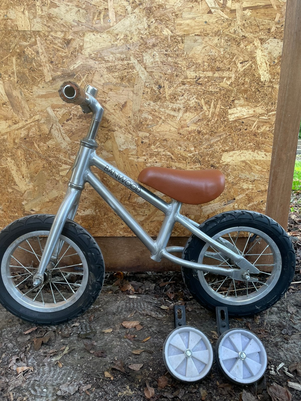Banwood loopfiets chrome, Kinderen en Baby's, Ophalen, Zo goed als nieuw, Loopfiets