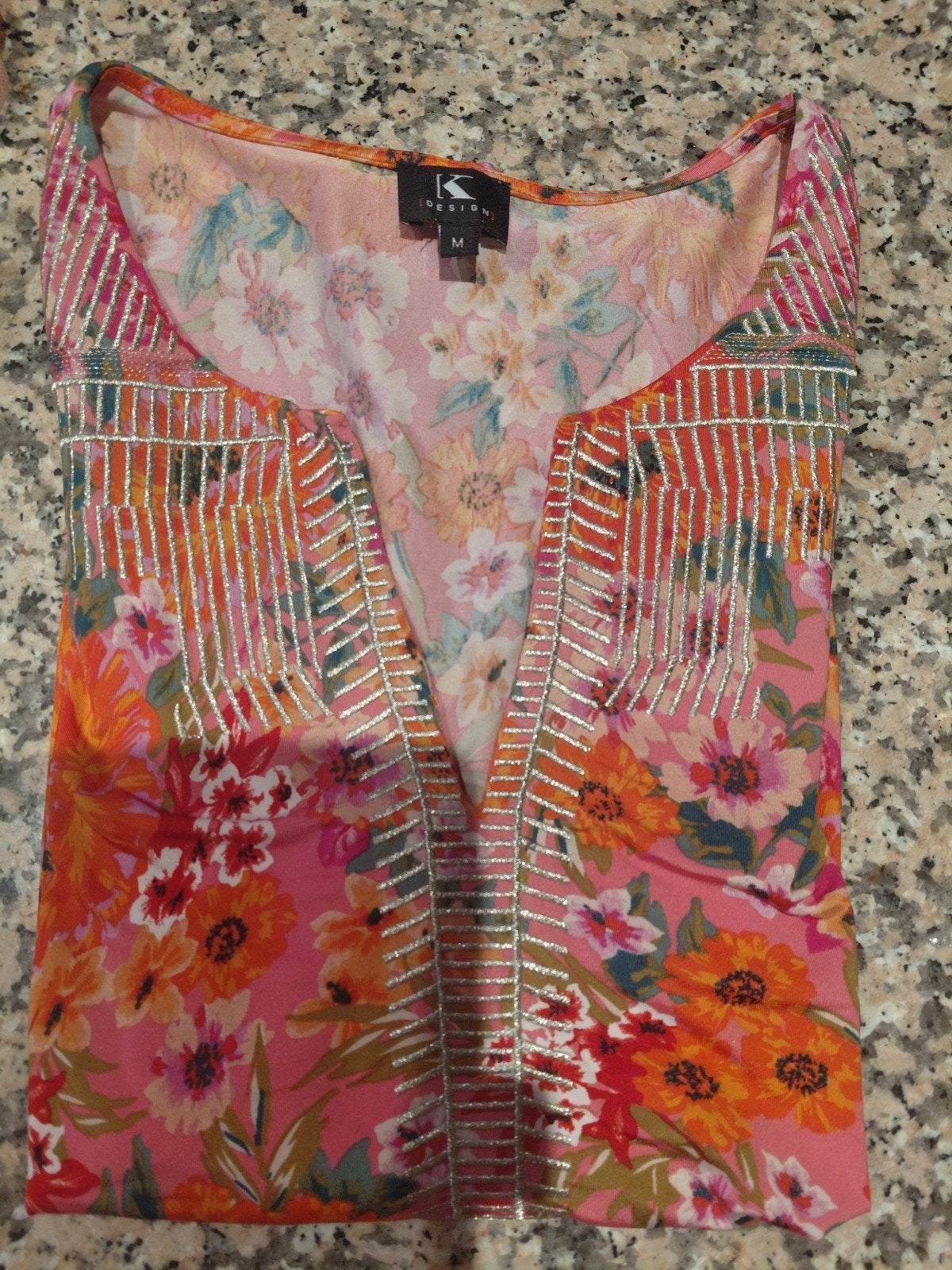 meerkleurige top K Design medium, Kleding | Dames, Maat 38/40 (M), Ophalen of Verzenden, Zo goed als nieuw, K design