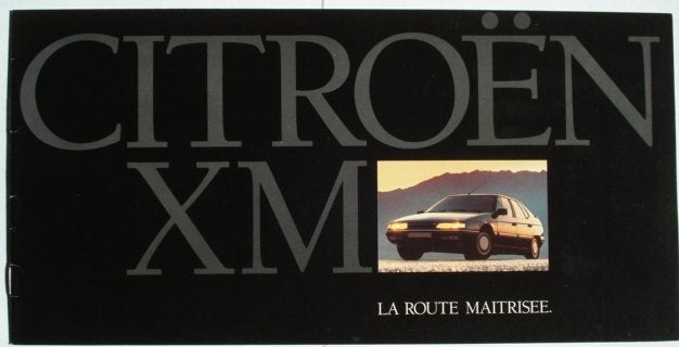 Citroën XM 1989 intro Brochure Catalogue Prospekt, Envoi, Comme neuf, Citroën