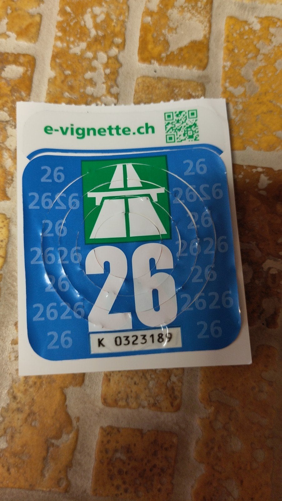 wegenvignet 2026 Zwitserland