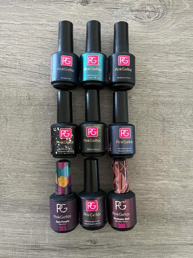 Pink Gellac lak + andere toebehoren, Overige kleuren, Ophalen of Verzenden, Zo goed als nieuw, Handen en Nagels