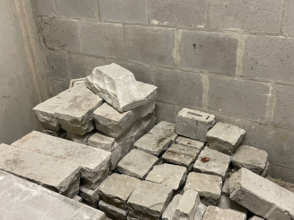 Hand geslagen natuursteen op pallet, Ophalen, Overige typen, Nieuw, 5 tot 10 m²