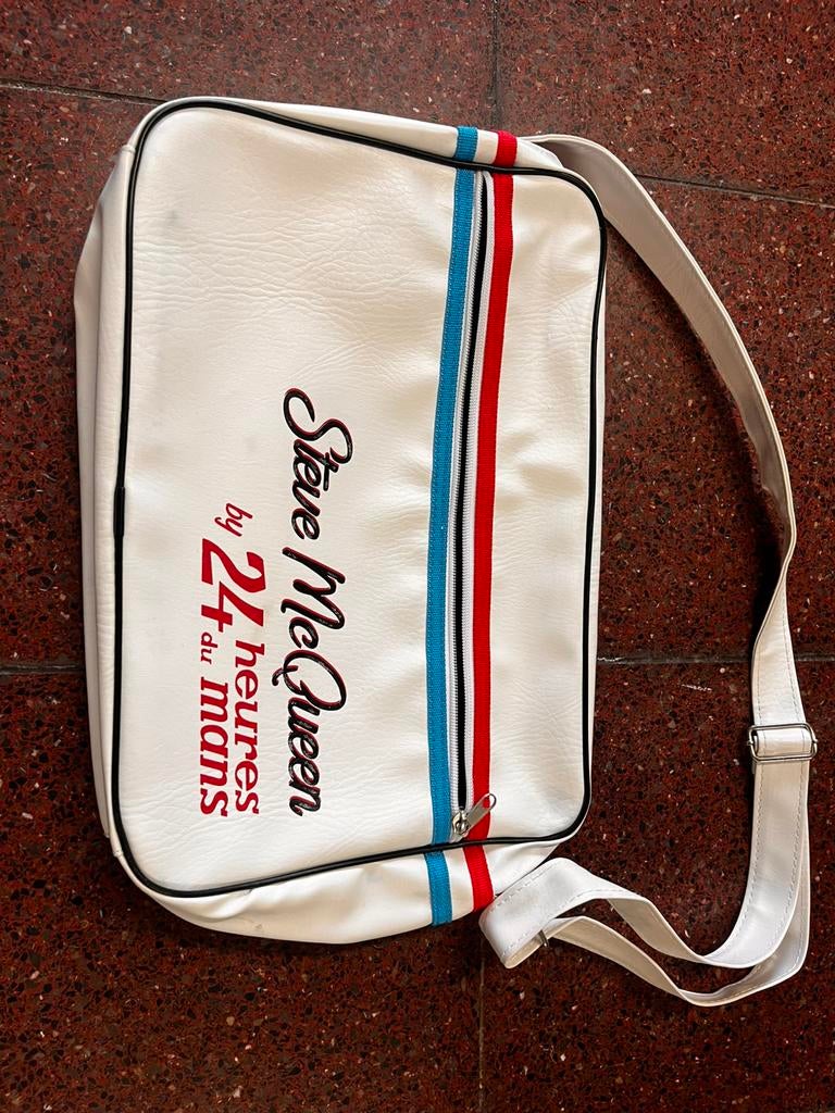 Sac à bandoulière "Steve McQueen by 24 Heures du Mans", Enlèvement, Comme neuf, Blanc, Autres marques