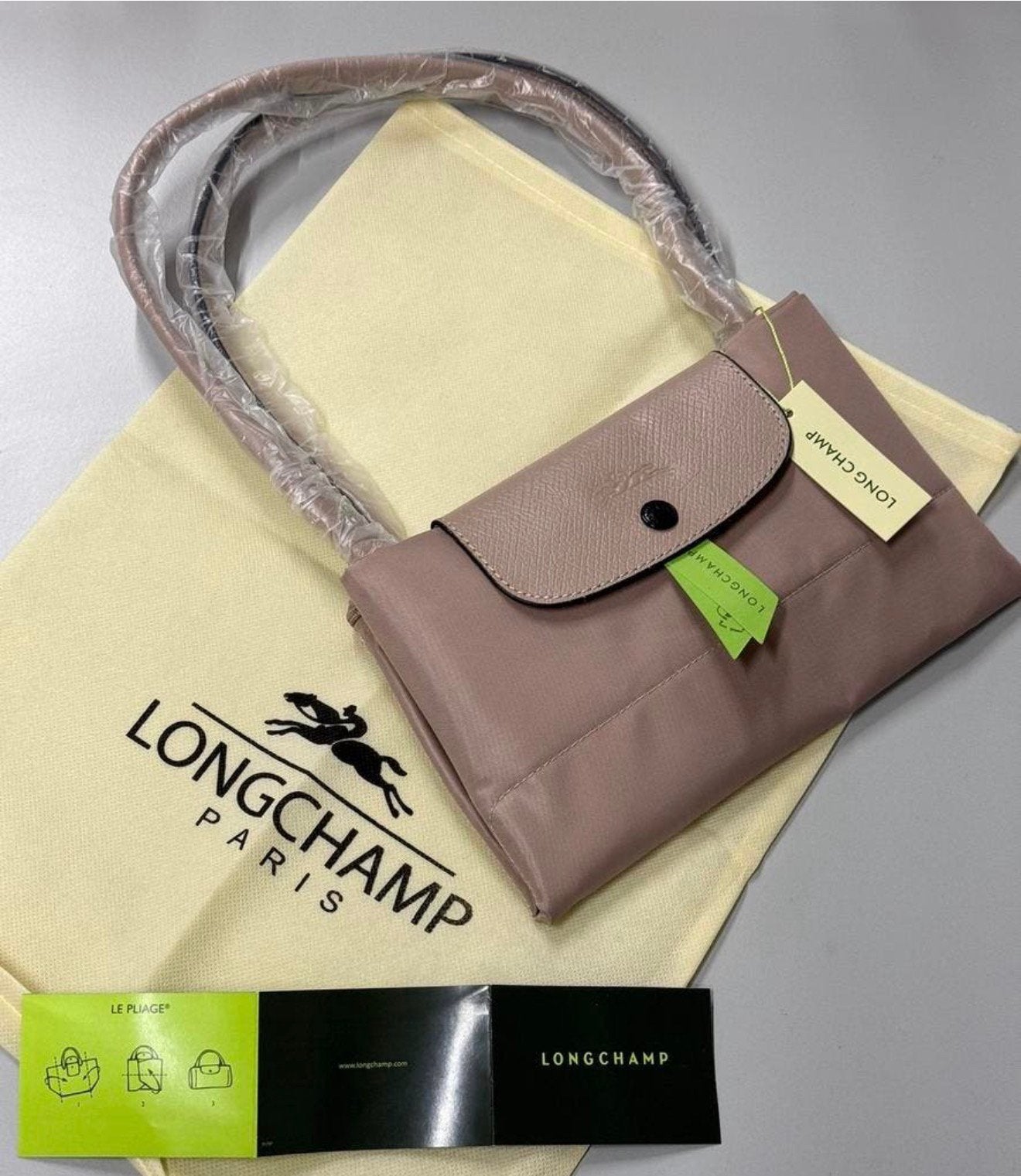 LONGCHAMP Paris - Pliage Grand sac fourre-tout pliable beige, Enlèvement ou Envoi, Neuf, Brun, Sac à main