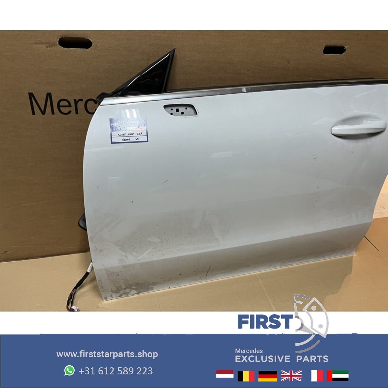 W118 C118 X118 CLA DEUR PORTIER WIT COMPLEET LINKSVOOR Merce, Utilisé, Porte, -, Enlèvement ou Envoi