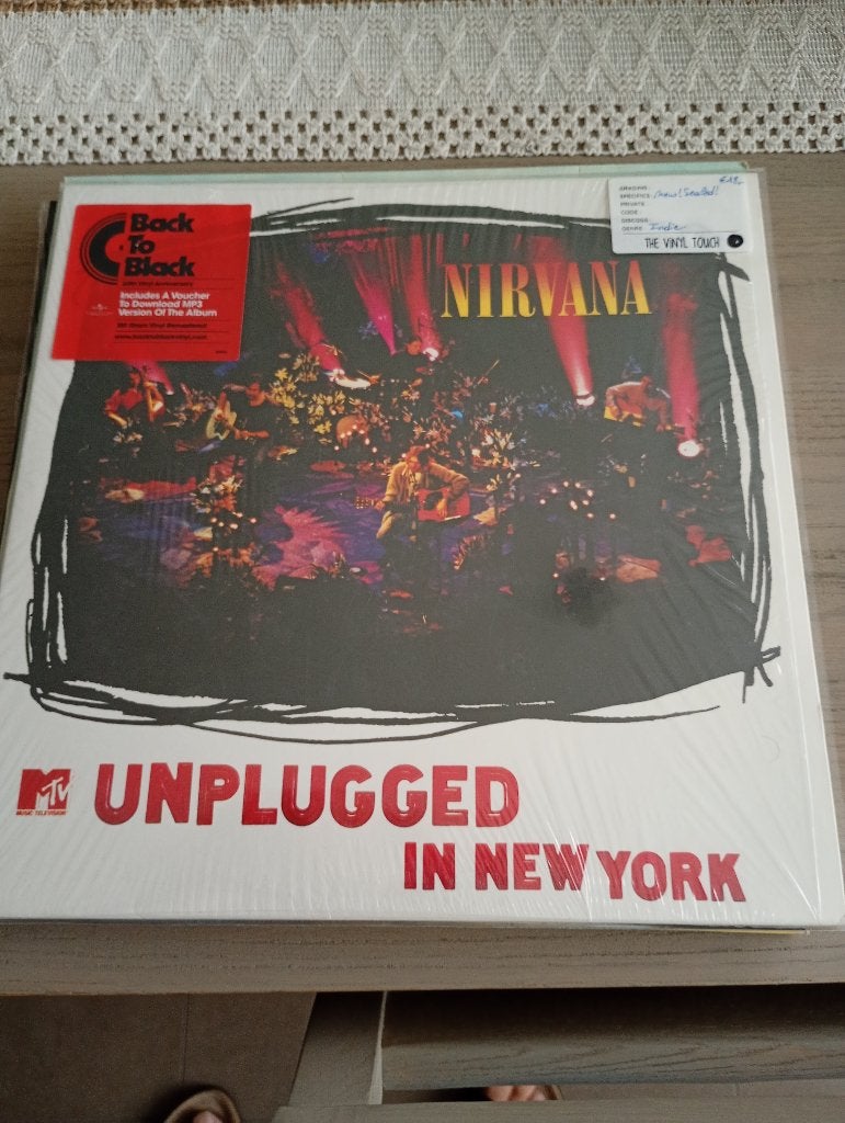 Nirvana - Unplugged in New York ( met voucher ), LP, Overige genres, Verzenden, Zo goed als nieuw