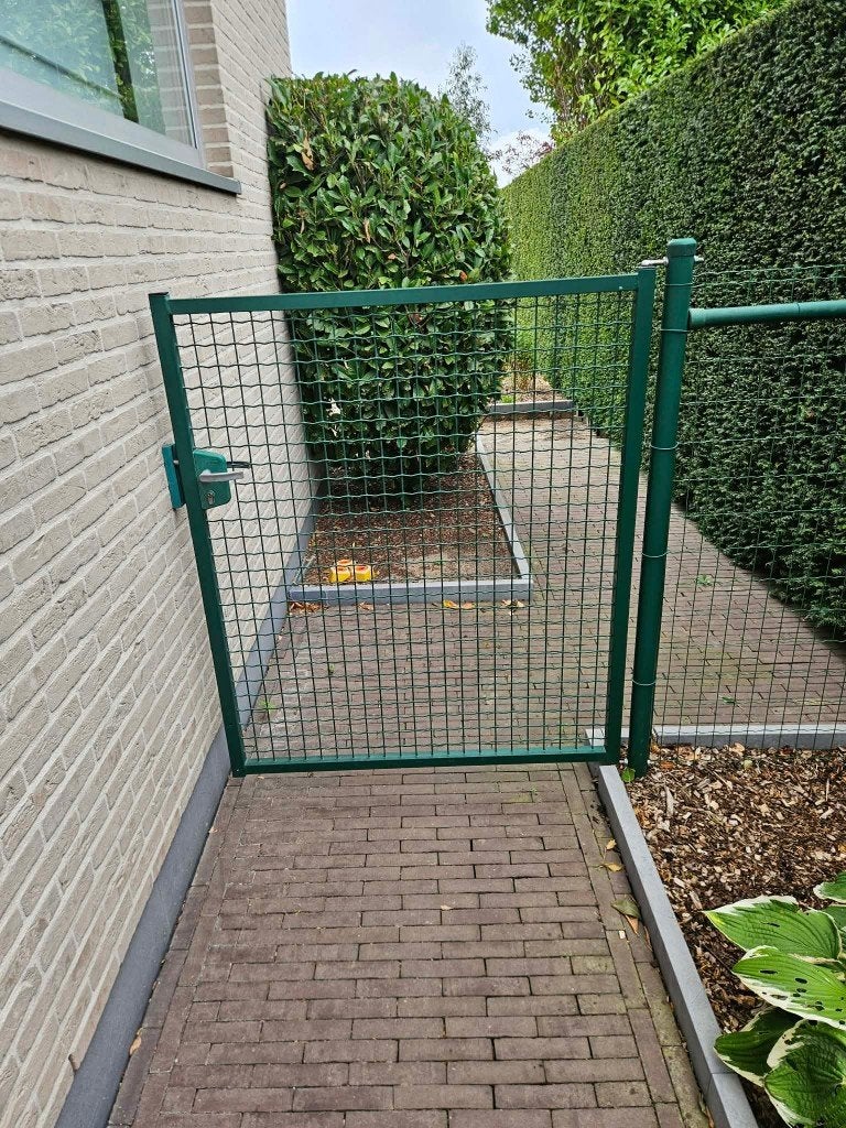tuinpoort, Jardin & Terrasse, Portes de jardin, Portail battant, 100 à 150 cm, Enlèvement, 100 à 150 cm