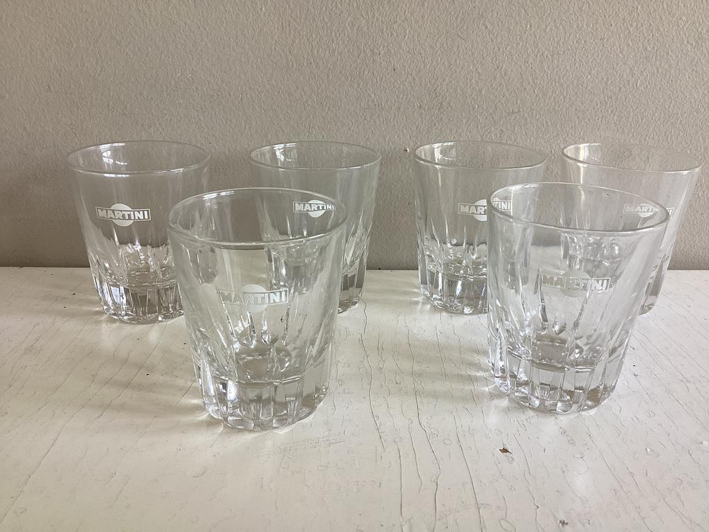 6 verres à martini vintage, Collections, Enlèvement ou Envoi, Neuf, Autres types