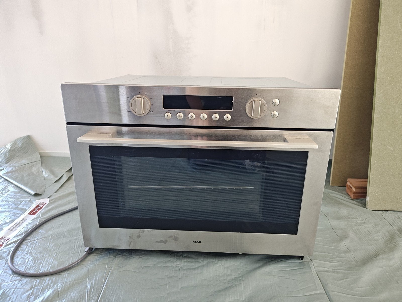 Atag inbouw stoomoven, Elektronische apparatuur, Ovens, Ophalen, 45 tot 50 cm, Gebruikt, Hete lucht