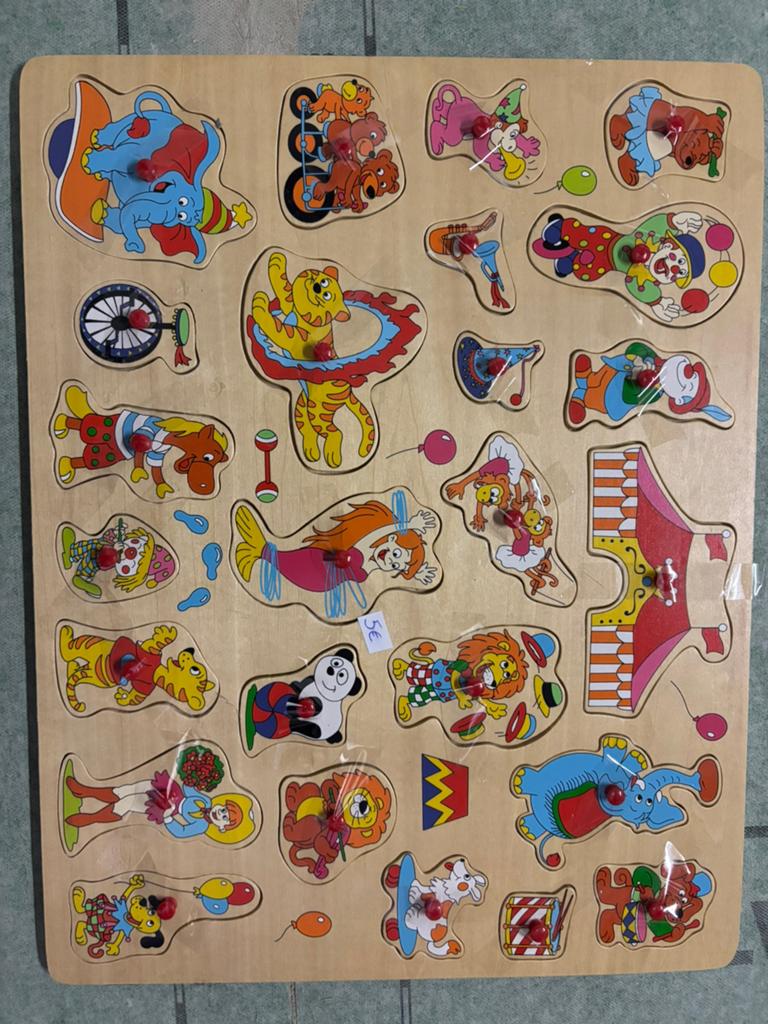Puzzels, Kinderen en Baby's, Speelgoed | Kinderpuzzels, Ophalen, Gebruikt, Van hout