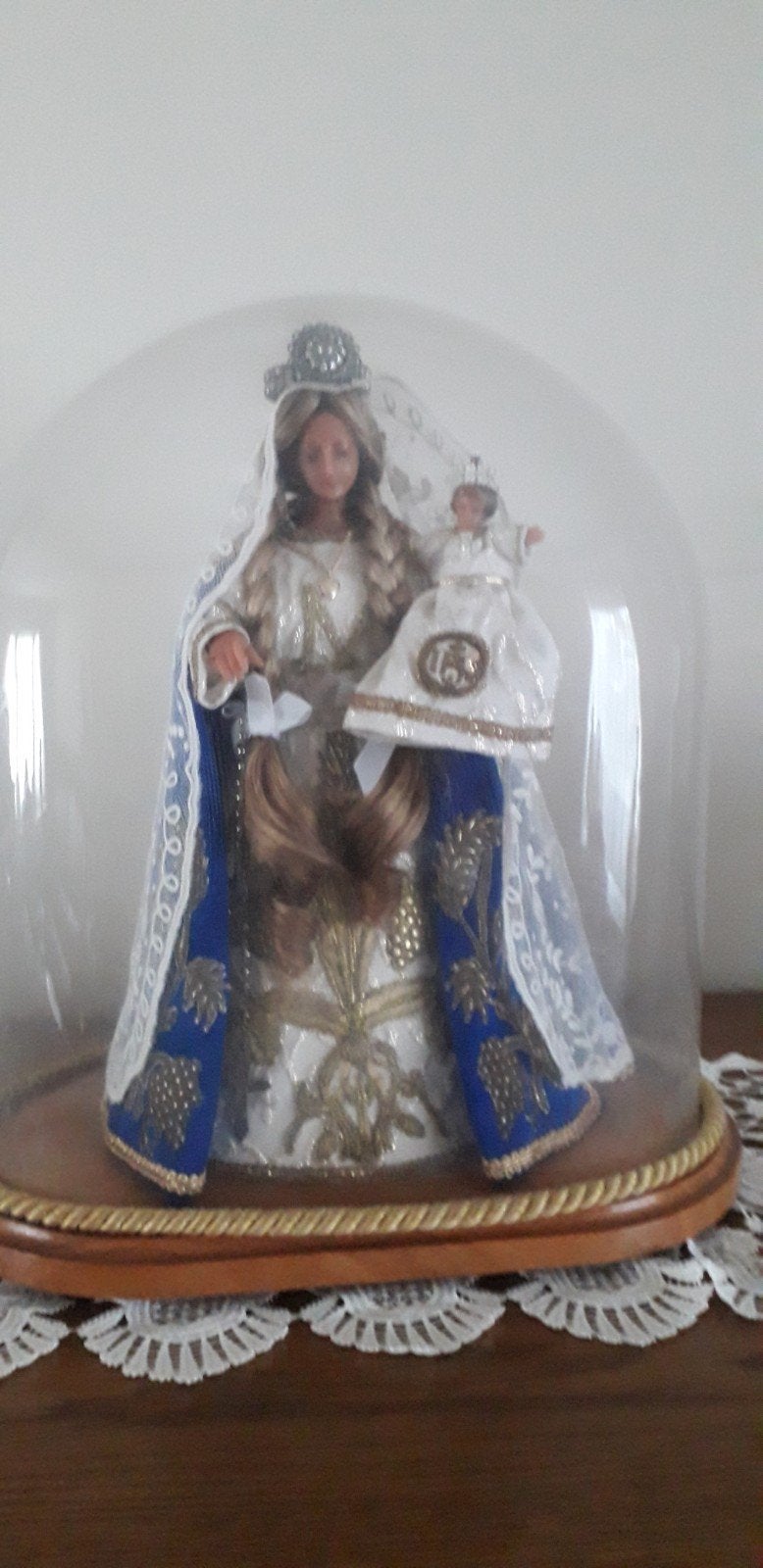OLV beeld onder  stolp, Antiek en Kunst, Ophalen