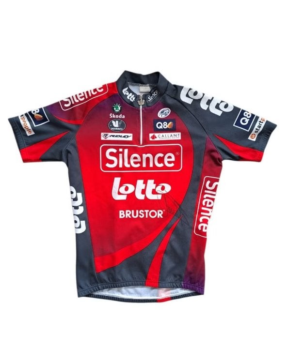 Wielertrui Silence Lotto 2008 Van Avermaet, S, Gebruikt, Heren, Ophalen of Verzenden