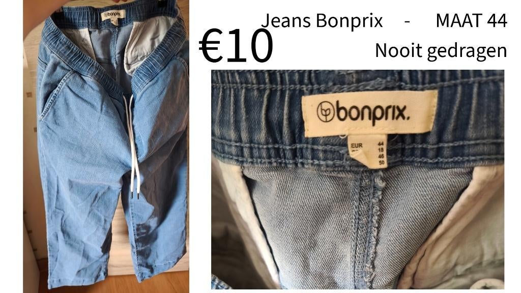 jeans bonprix maat 44, Kleding | Dames, Ophalen, Bonprix, Blauw, Nieuw