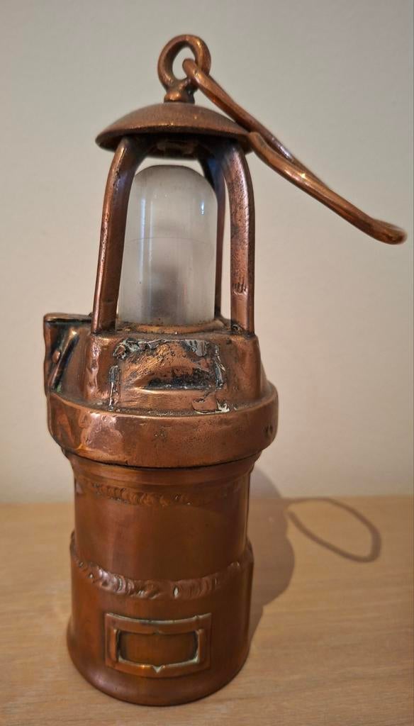 Mijnwerkerslamp, Antiek en Kunst, Antiek | Brons en Koper, Ophalen of Verzenden