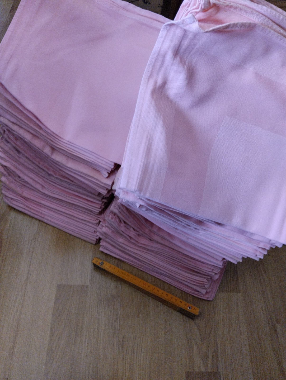 lot de serviettes en tissu neutre rose 47*45, Maison & Meubles, Envoi, Carré, Rose