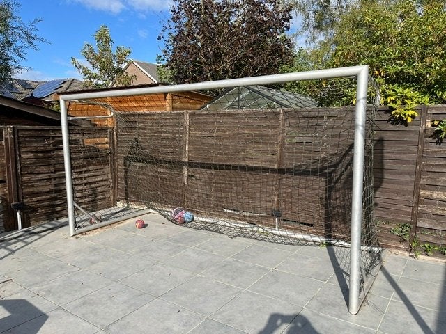 voetbaldoel 4m x 2m, Ophalen, Gebruikt