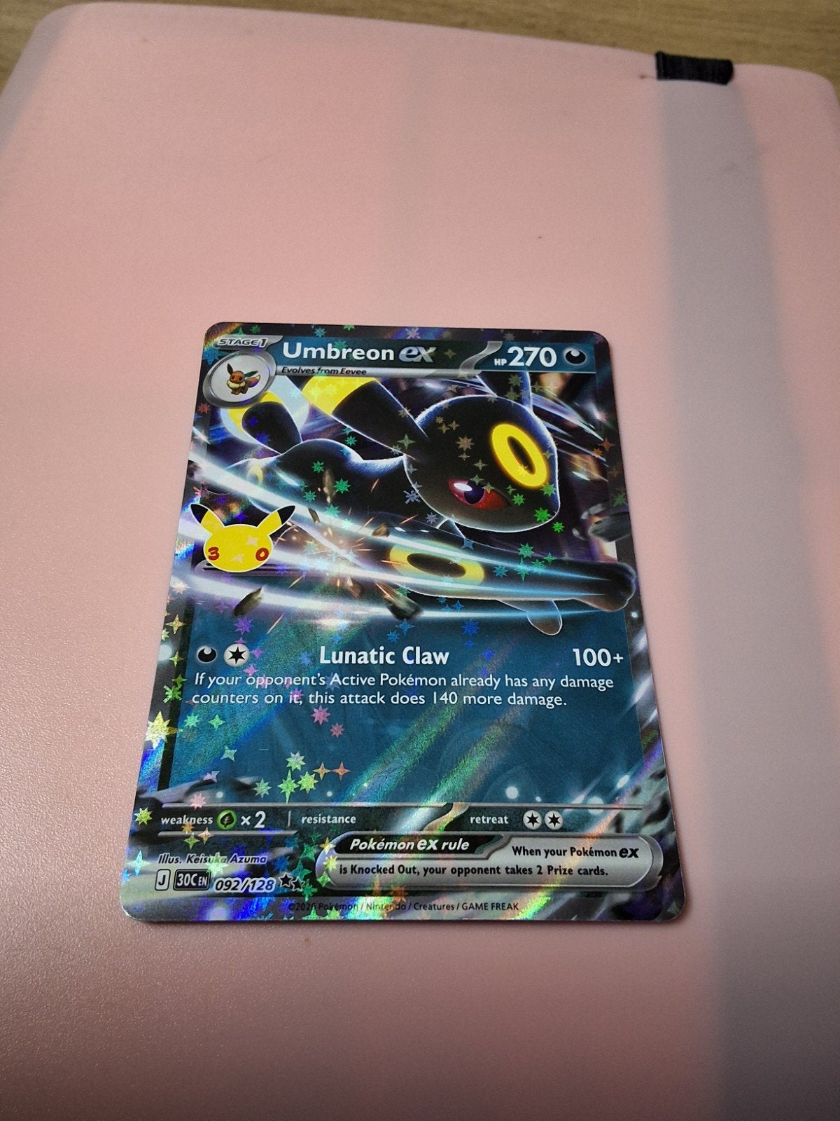 Umbreon ex 092/128 - 30th Celebration (Double Rare Holo), Ophalen