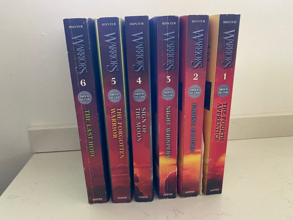 alle 6 boeken vierde reeks Warriors, Fiction, Erin Hunter, Comme neuf, Enlèvement