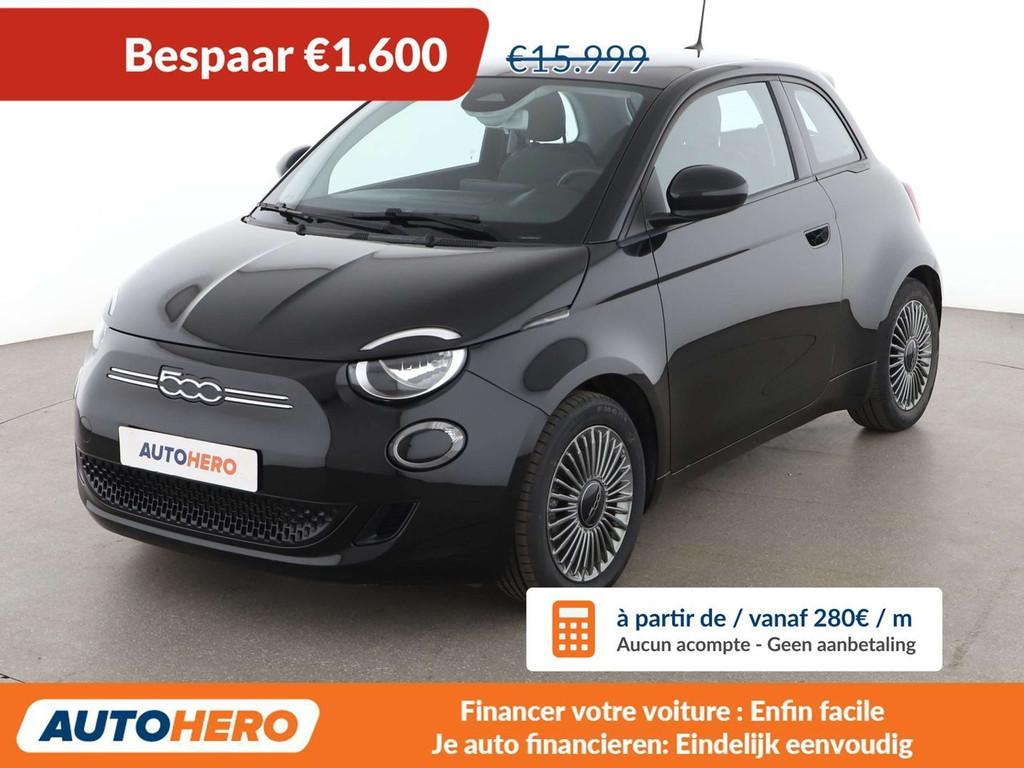 Fiat 500E electric drive 87 kW Icon (automatique), Achat, 87 kW, 1365 kg, https://public.car-pass.be/vhr/45b4a9f1-229c-4693-b71e-e1d373a13b35