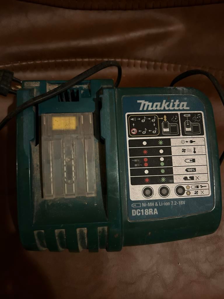 Oplader Makita, Ophalen, Gebruikt