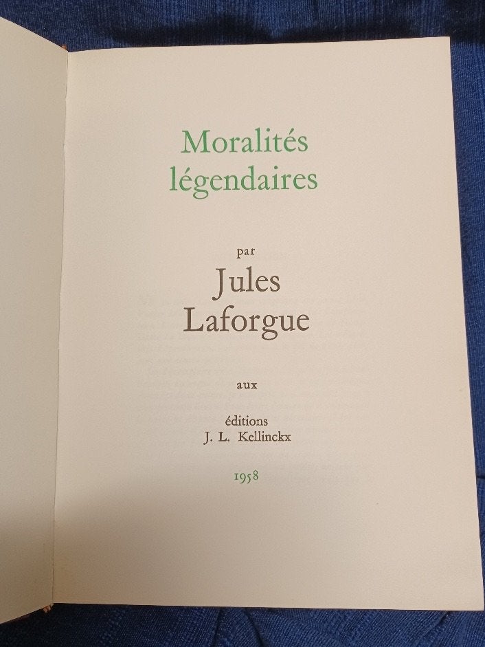 Jules Laforgue, Moralités légendaires, Gelezen, Europa overig, Jules Laforgue, Ophalen of Verzenden