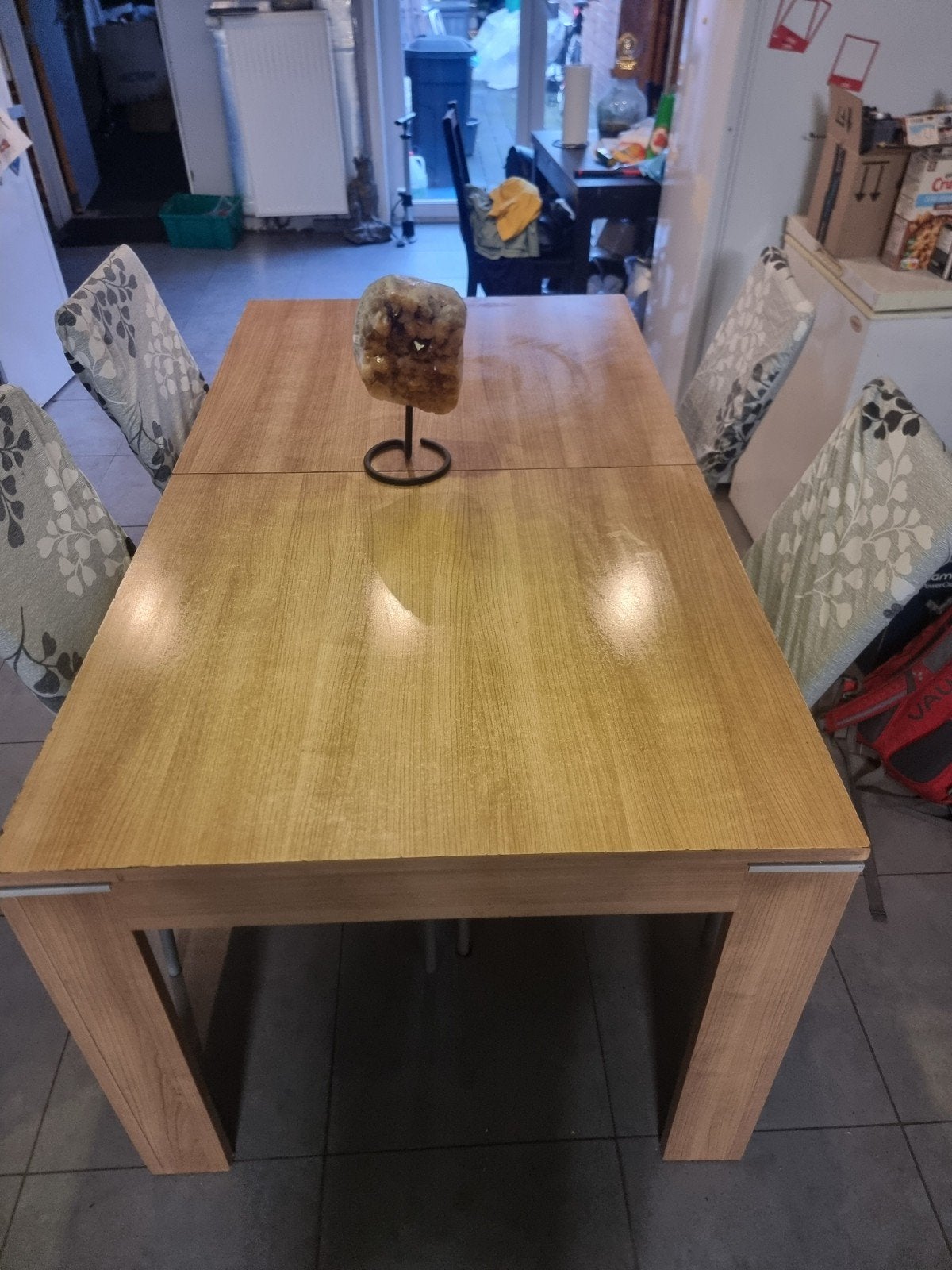 eettafel 6 a 8personen met 4 stoelen, Huis en Inrichting, Ophalen