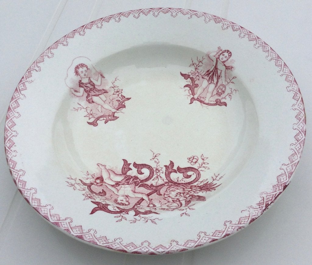 Keramisch bord 'faience Onnaing France'., Enlèvement