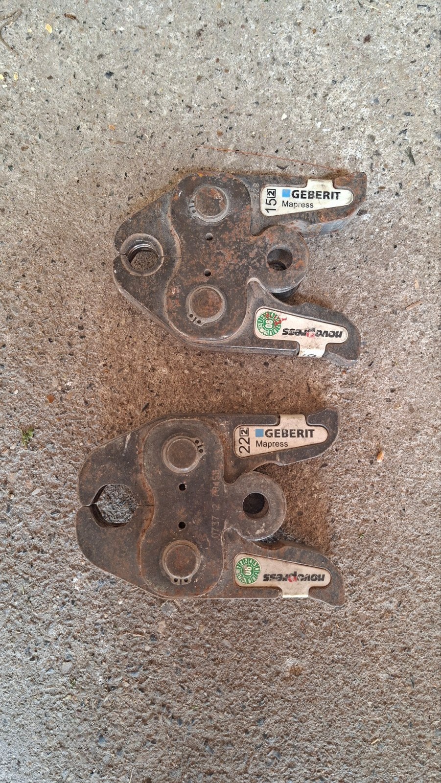 Geberit persbek 15mm en 22mm, Ophalen