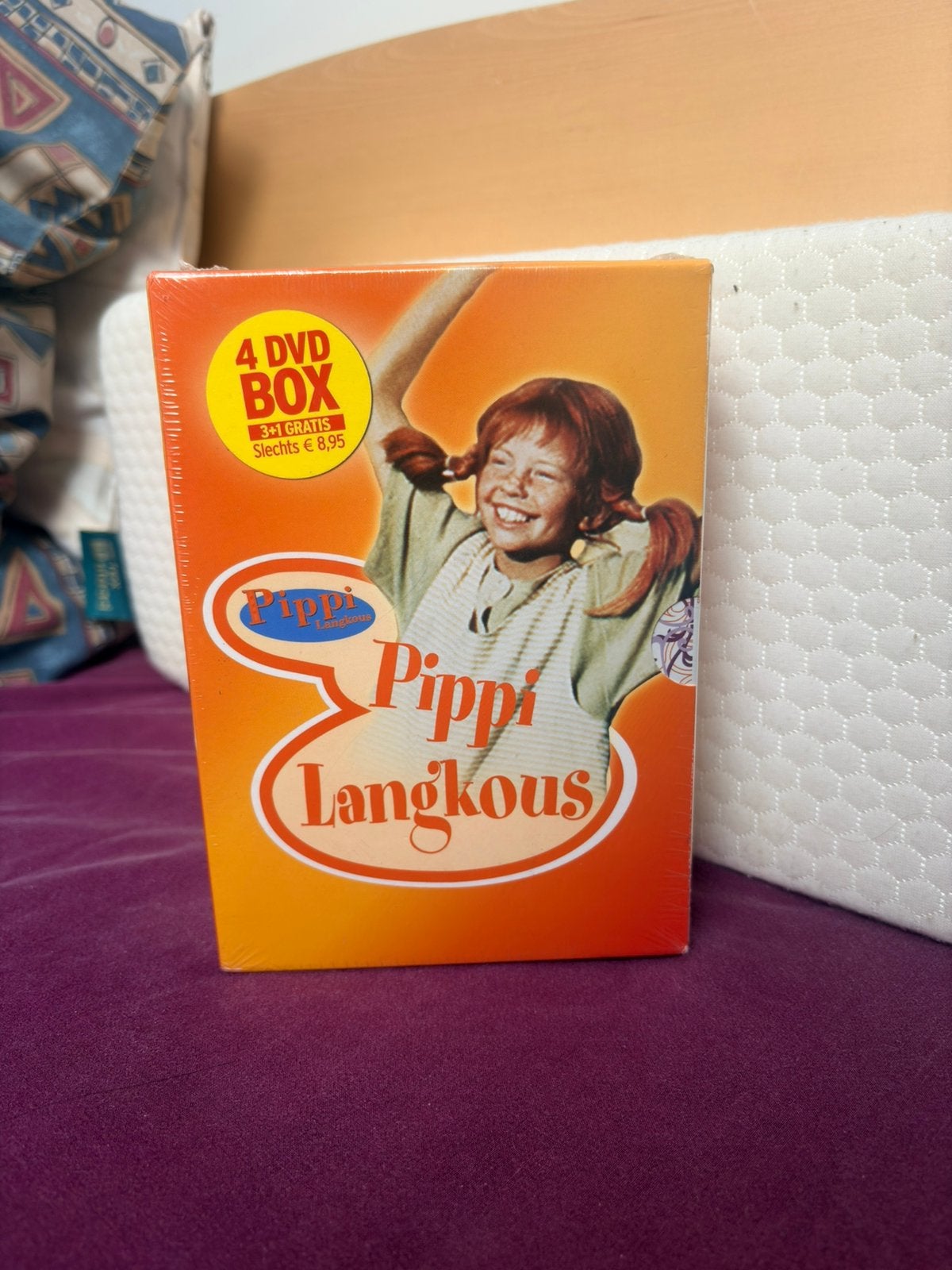 Pippi Langkous 4 DVD Box Set, Nederlands, Zo goed als nieuw, Film, Ophalen of Verzenden