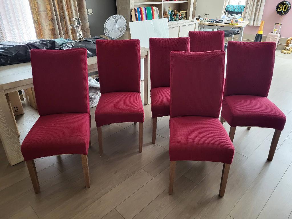 Chaises, Rouge, Enlèvement, Bois, Moderne