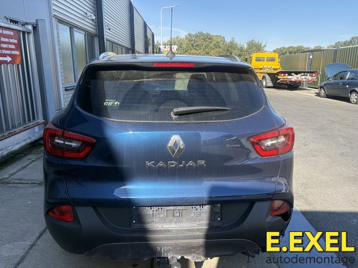 Achterklep Renault Kadjar Blauw vanaf 2015, Gebruikt, Renault, Ophalen of Verzenden, Achter