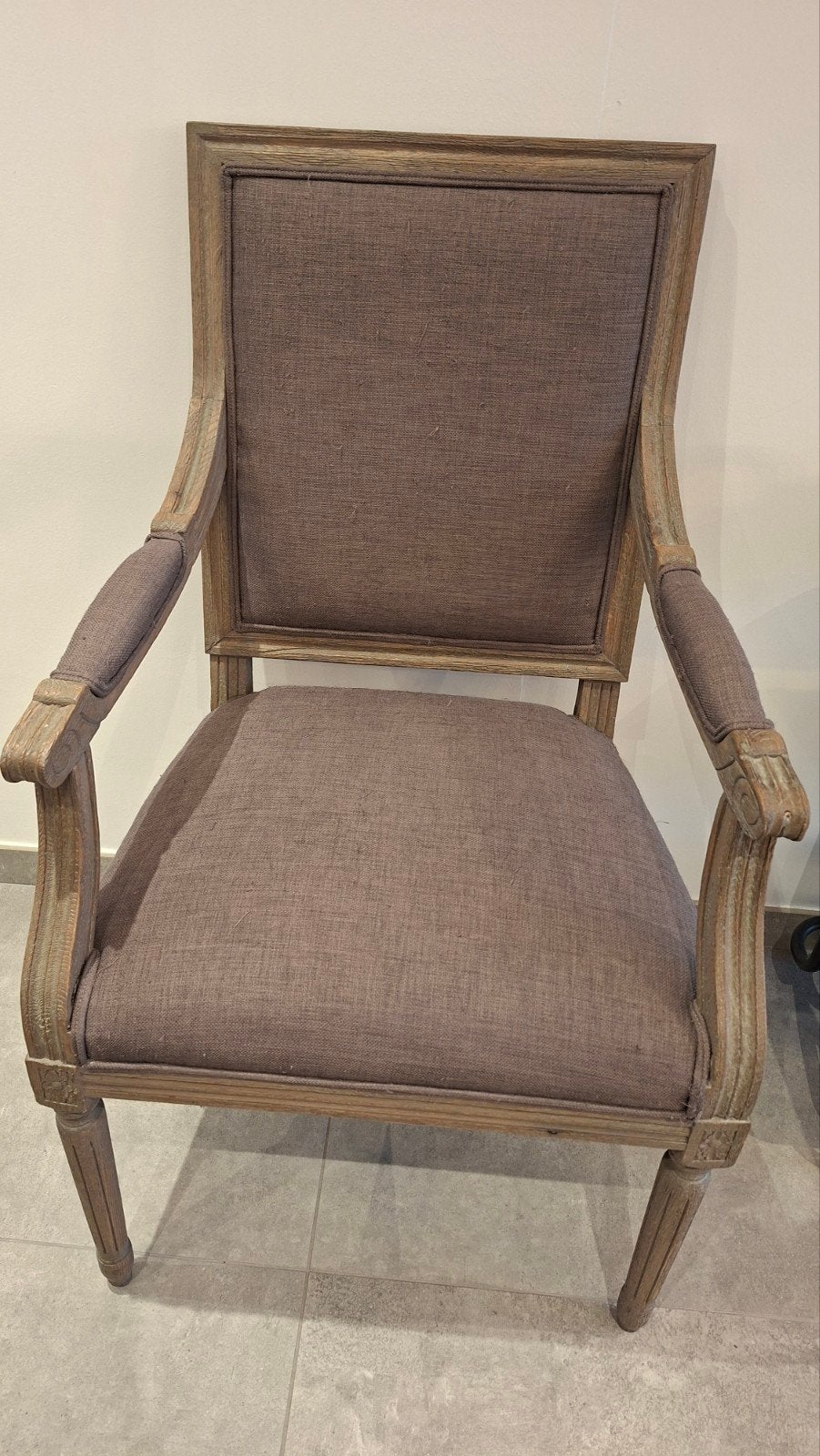 Chaise moderne style louis XVI, Maison & Meubles, Chaises, Bois, Tissus, Enlèvement