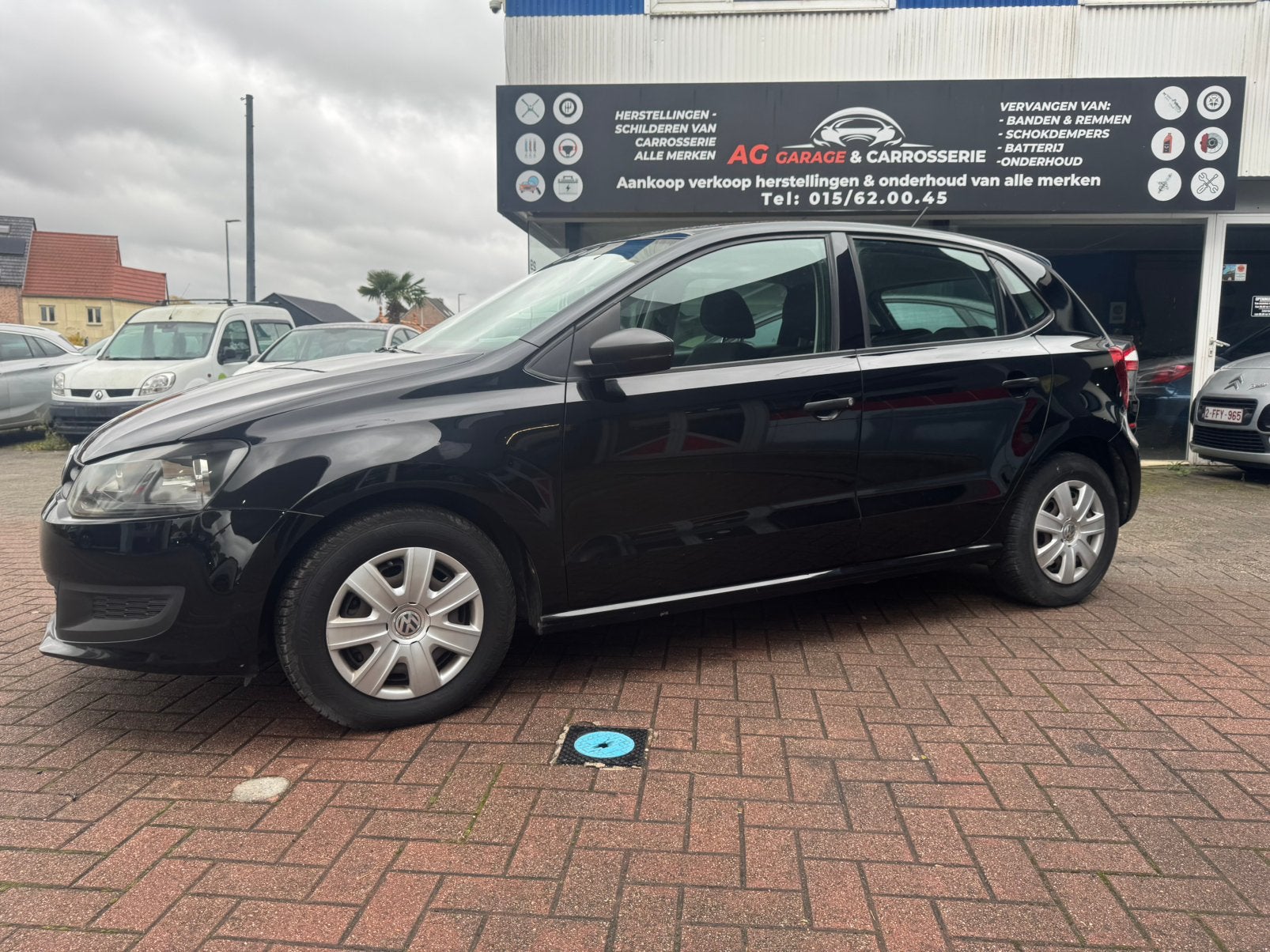 Volkswagen Polo 1.2 - BENZINE - AIRCO - 121.000km - 2011, Auto's, Euro 5, Stof, https://public.car-pass.be/vhr/aa6de002-8494-47fc-aa4f-0c8fadb0bfd0