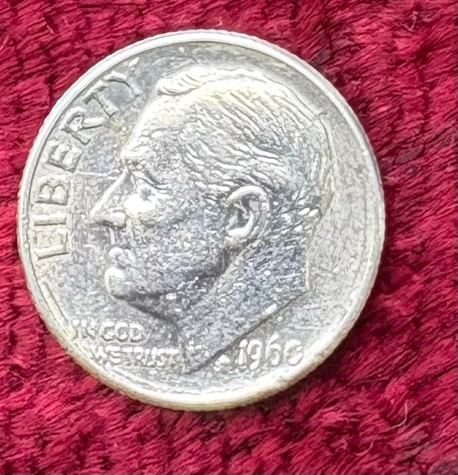 Dime Roosevelt en argent des États-Unis 1960, Timbres & Monnaies, Monnaies | Amérique, Enlèvement ou Envoi, Amérique du Nord, Monnaie en vrac