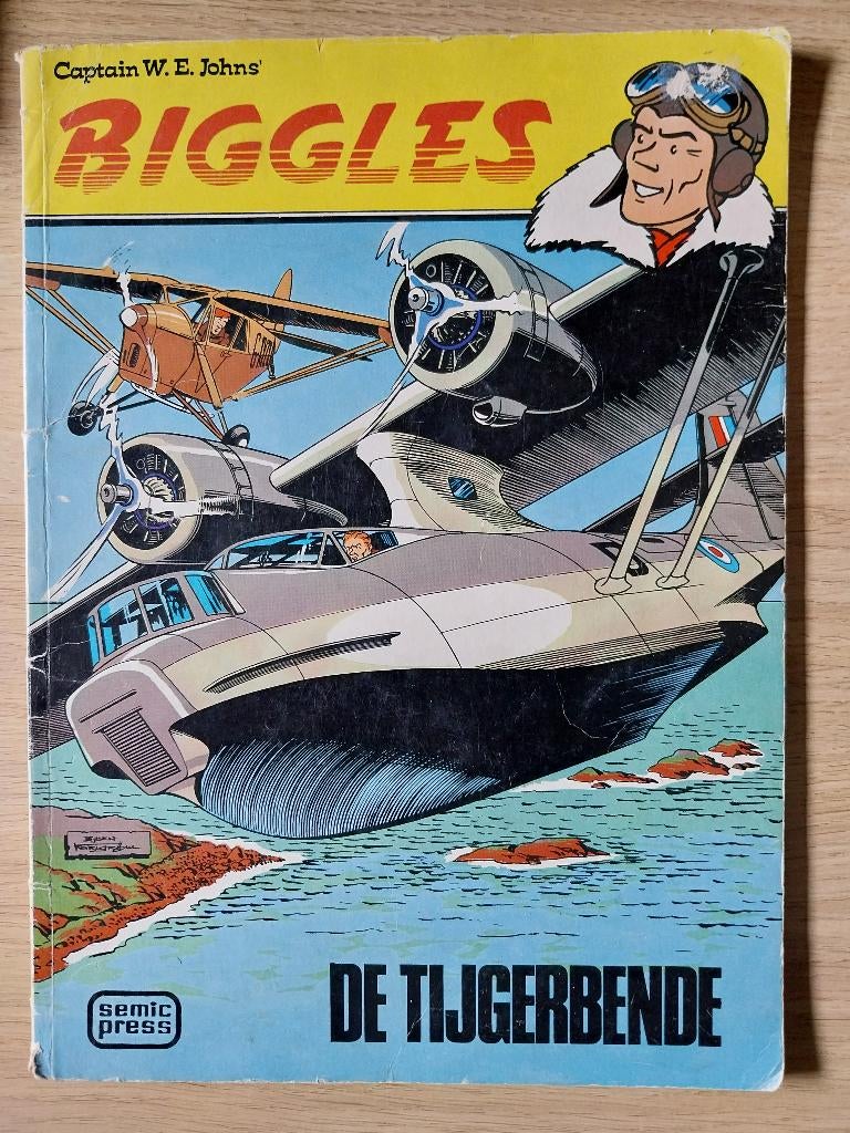 strip Biggles - 3 De tijgerbende, Eén stripboek, Verzenden, Gelezen