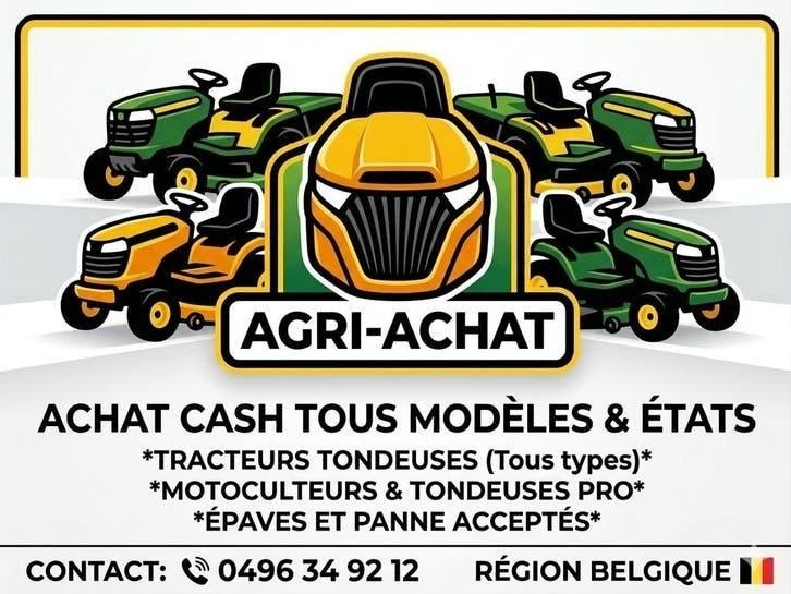 AANKOOP TRACTOR GRASMAAIER — Alle staten — Snel bewegend &, Tuin en Terras, Zitmaaiers, Ophalen