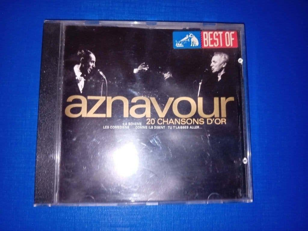 cd aznavour 20 chansons d'or, Cd's en Dvd's, Ophalen of Verzenden, Zo goed als nieuw, Chanson