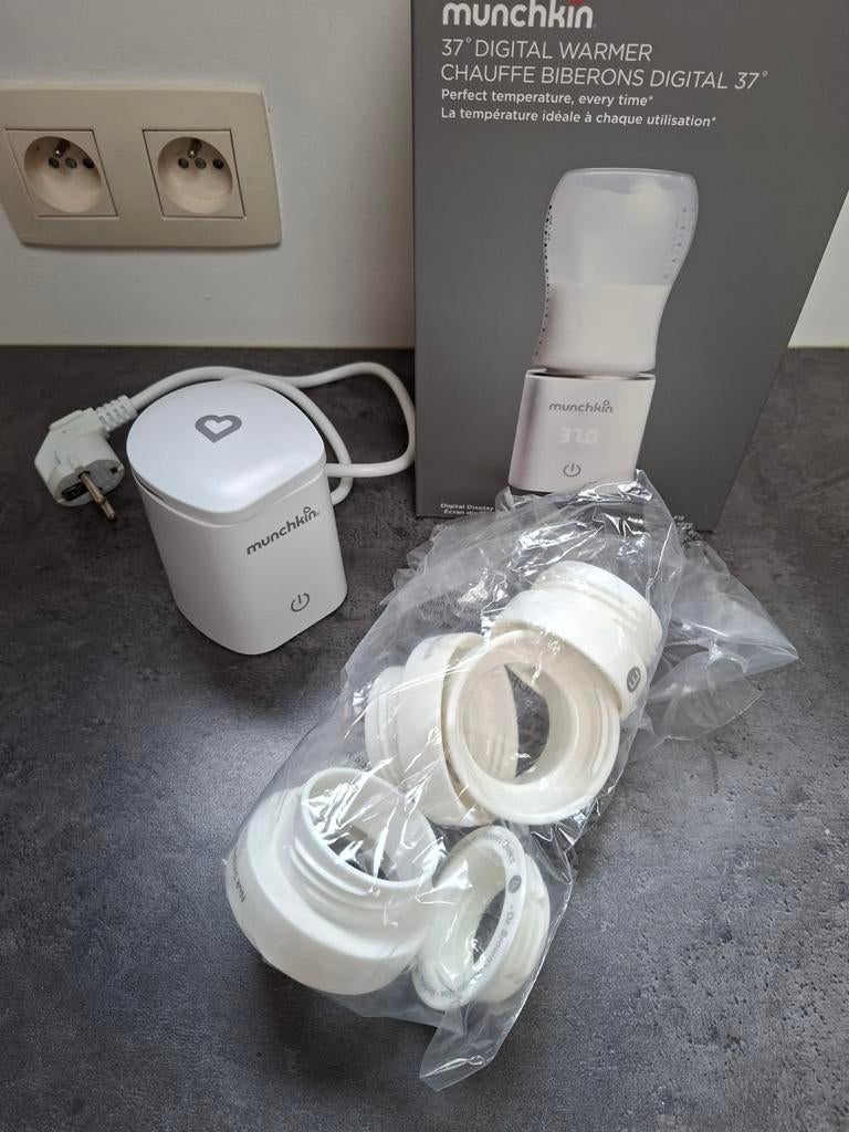 Munchkin digitale flessenwarmer, Ophalen