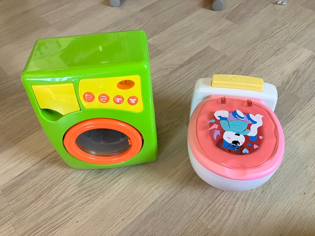 Poppentoilet en wasmachine, Ophalen, Zo goed als nieuw