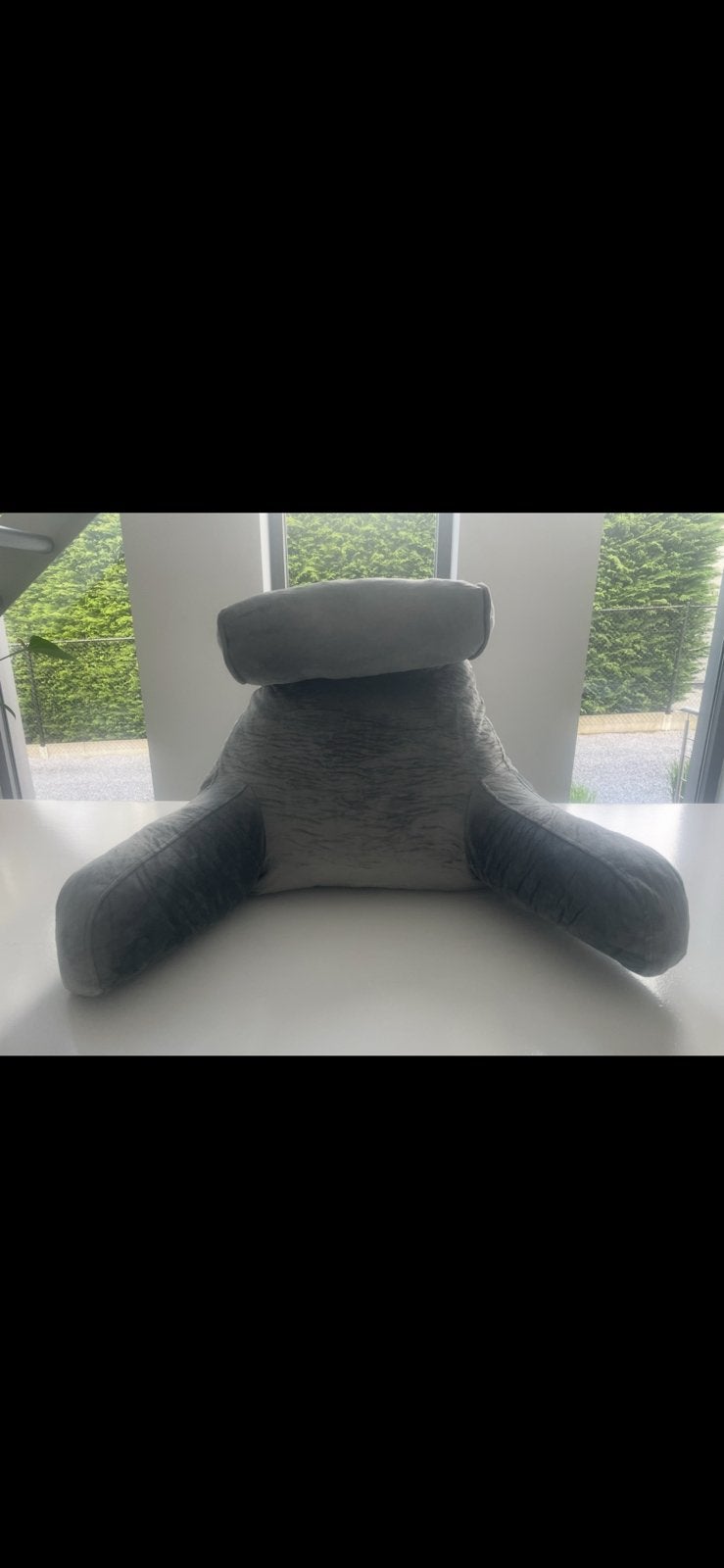 Ergonomisch rug zitkussen, Maison & Meubles, Accessoires pour la Maison | Coussins, Enlèvement, Comme neuf, Gris