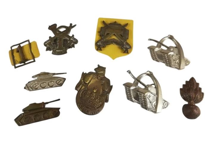 ABL - Lot de plaques d'immatriculation, Enlèvement ou Envoi, Armée de terre, Emblème ou Badge