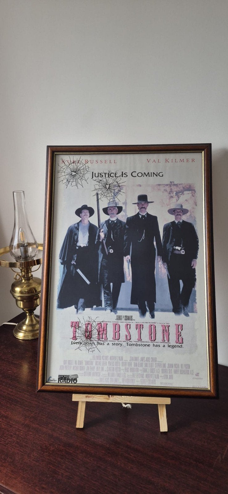 Affiche collector du film Tombstone, Ophalen, Hout