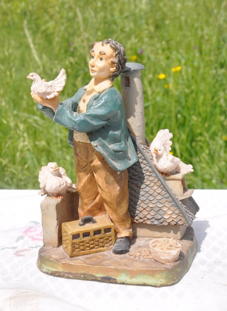 statue en résine le colombophile, Enlèvement ou Envoi, Utilisé
